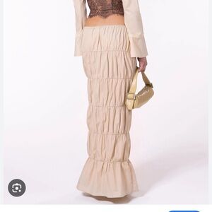 The Kript Delilah Tan Maxi Skirt - grungy